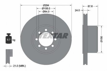 Купить 92171700 TEXTAR Тормозные диски Дейли (0.0, 2.3, 3.0)