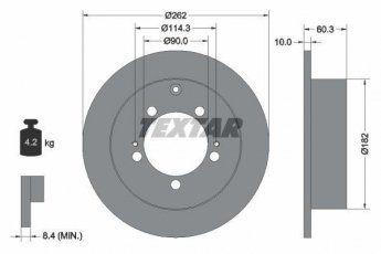 Купить 92136103 TEXTAR Тормозные диски Outlander 1 (2.0, 2.4)