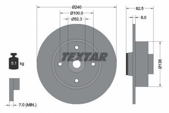 Купить 92154400 TEXTAR Тормозные диски Clio 3 (1.1, 1.4, 1.5, 1.6, 2.0)