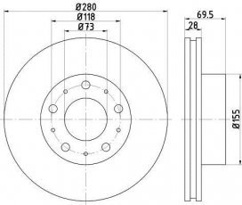 Купити 92157203 TEXTAR Гальмівні диски Джампер (2.0, 2.2, 2.3, 3.0)