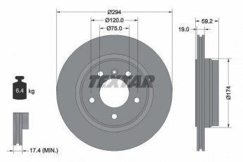 Купити 92097303 TEXTAR Гальмівні диски БМВ Е46 (1.9, 2.0, 2.2, 2.5, 2.8)