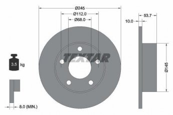 Купити 92090803 TEXTAR Гальмівні диски Ауді А6 С5 (1.8, 2.4, 2.5, 2.8, 3.0)