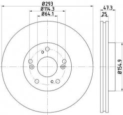 Купити 92257303 TEXTAR Гальмівні диски Civic (1.6 i-DTEC, 1.8 i-VTEC, 2.2 i-DTEC)
