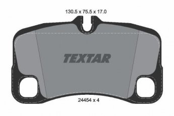 Гальмівна колодка 2445403 TEXTAR – подготовлено для датчика износа колодок фото 1