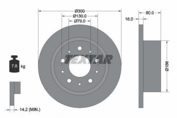 Купити 92157600 TEXTAR Гальмівні диски Jumper (2.0, 2.2, 2.3, 3.0)