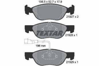 Купить 2192701 TEXTAR Тормозные колодки передние Brava (1.6, 1.7, 1.9) с датчиком износа