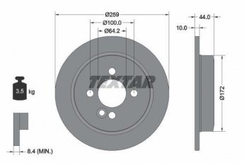 Купить 92175003 TEXTAR Тормозные диски Купер (1.4, 1.6, 2.0)