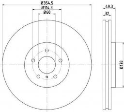 Купить 92199105 TEXTAR Тормозные диски Infiniti FX (3.0, 3.7, 5.0)