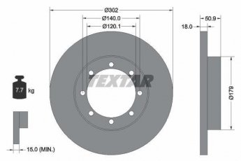 Купить 92230800 TEXTAR Тормозные диски Мастер 3 (2.3 dCi, 2.3 dCi 130, 2.5 dCi)