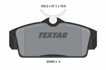 Гальмівна колодка 2346302 TEXTAR – без датчика зносу фото 1