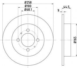 Купить 92079900 TEXTAR Тормозные диски Альмера (Н15, Н16) (1.4, 1.5, 1.6, 1.8, 2.0)