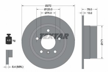 Купити 92072303 TEXTAR Гальмівні диски BMW E36 (1.6, 1.7, 1.8, 1.9, 2.5)