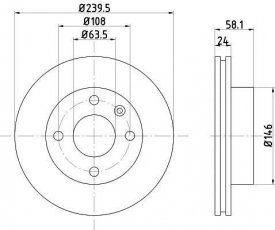 Купить 92022900 TEXTAR Тормозные диски Эскорт (3, 4) (1.1, 1.3, 1.4, 1.6, 1.8)