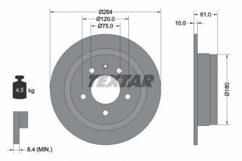 Купить 92022400 TEXTAR Тормозные диски 6-series E24 (628 CSi, 635 CSi, M 635 CSi)