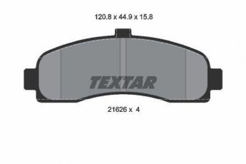 Тормозная колодка 2162601 TEXTAR – без датчика износа фото 1