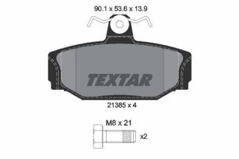 Купить 2138501 TEXTAR Тормозные колодки задние Вольво 740 (2.0, 2.3, 2.4) без датчика износа