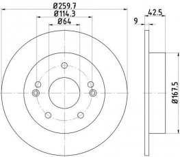 Купить 92172003 TEXTAR Тормозные диски Прелюд 2.2 16V