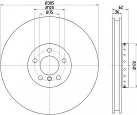 Купити 92266525 TEXTAR Гальмівні диски БМВ Х6 (Е71, Е72, Ф16) (50 i, M 50 d, xDrive 50 i)