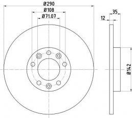 Купити 92267303 TEXTAR Гальмівні диски Сітроен С4 (1.2, 1.6, 2.0)