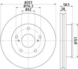 Купить 92236003 TEXTAR Тормозные диски Hilux (2.0, 2.5, 2.7, 3.0, 4.0)