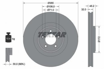 Купити 92186305 TEXTAR Гальмівні диски S-Type