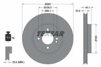 Купить 92157905 TEXTAR Тормозные диски Cooper (1.4, 1.6, 2.0)