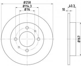 Купить 92117103 TEXTAR Тормозные диски Elantra (1.5, 1.6, 1.8, 2.0)
