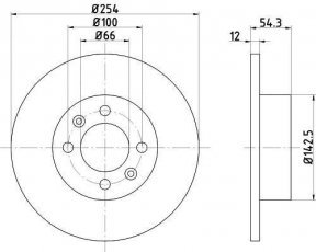 Купить 92051500 TEXTAR Тормозные диски Espace (1, 2) (2.0, 2.1, 2.2)