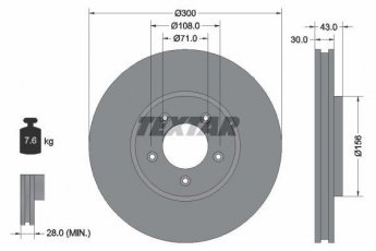 Купить 92099003 TEXTAR Тормозные диски S-Type (2.5, 2.7, 3.0, 4.0, 4.2)
