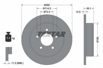 Купить 92108400 TEXTAR Тормозные диски Voyager