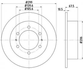 Купить 92138500 TEXTAR Тормозные диски Rexton (2.3, 2.7, 2.8, 2.9, 3.2)