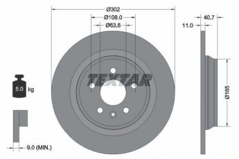 Купить 92162900 TEXTAR Тормозные диски XC70 (2.0, 2.4, 2.5, 3.0, 3.2)