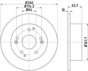 Купити 92169703 TEXTAR Гальмівні диски Accord (2.2 Type-R, 2.3)