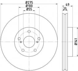 Купить 92173103 TEXTAR Тормозные диски Celica (1.8 16V TS, 1.8 16V VT-i)