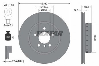 Купить 92265825 TEXTAR Тормозные диски БМВ Ф10 (Ф07, Ф10, Ф11, Ф18) (1.6, 2.0, 2.5, 3.0)