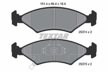 Купить 2537401 TEXTAR Тормозные колодки передние Сефия (1.5 i, 1.6, 1.8) с звуковым предупреждением износа