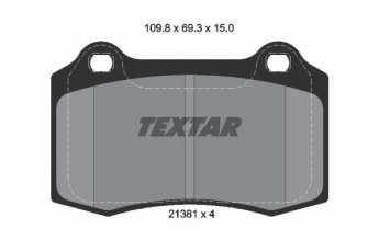 Купить 2138102 TEXTAR Тормозные колодки задние С Тайп (2.5, 2.7, 4.2) без датчика износа