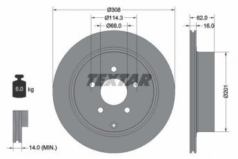 Купити 92149300 TEXTAR Гальмівні диски Infiniti Q