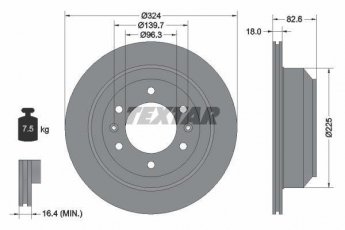 Купити 92203900 TEXTAR Гальмівні диски Хендай Н1 (2.4, 2.4 i, 2.5 CRDi)