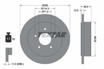 Купить 92169100 TEXTAR Тормозные диски Эксплорер (4.0, 4.6, 4.9)