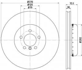 Купити 92265325 TEXTAR Гальмівні диски BMW F30 (F30, F31, F35, F80) (2.0, 3.0)