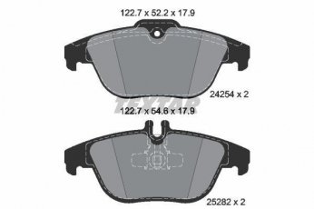 Купить 2425481 TEXTAR Тормозные колодки задние GL-CLASS ГЛК (2.0, 2.1, 3.0, 3.5) подготовлено для датчика износа колодок