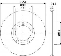 Купити 92234500 TEXTAR Гальмівні диски Hyundai H1 (2.4, 2.5)