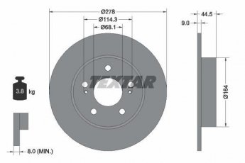 Купить 92113103 TEXTAR Тормозные диски Максима (А32, А33) (2.0, 2.5, 3.0, 3.5)