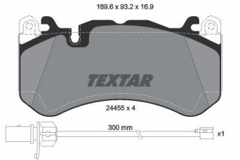 Купить 2445501 TEXTAR Тормозные колодки Audi A7