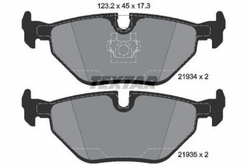 Купить 2193481 TEXTAR Тормозные колодки задние BMW E46 подготовлено для датчика износа колодок