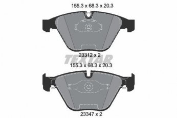 Купить 2331281 TEXTAR Тормозные колодки передние BMW E90 (M3, M3 CRT) подготовлено для датчика износа колодок