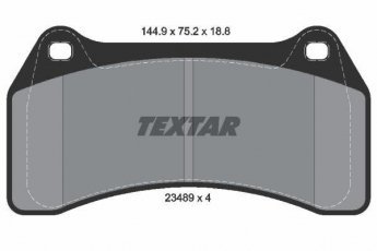 Купить 2348901 TEXTAR Тормозные колодки передние S-Type (2.5, 2.7, 4.2) без датчика износа
