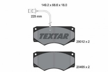 Купить 2901201 TEXTAR Тормозные колодки передние Daily (2.4, 2.5) с датчиком износа