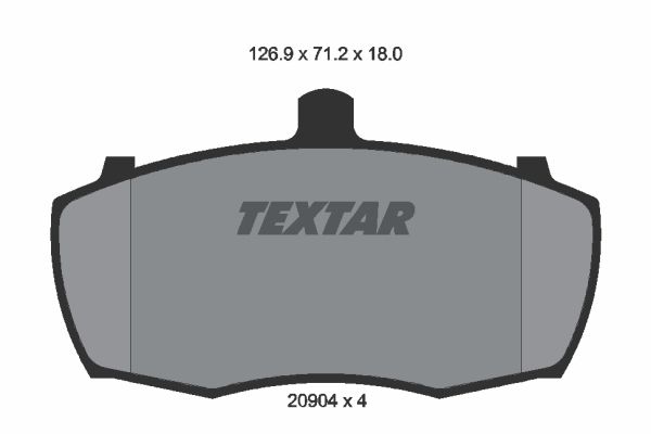 Тормозная колодка 2090401 TEXTAR –  фото 1